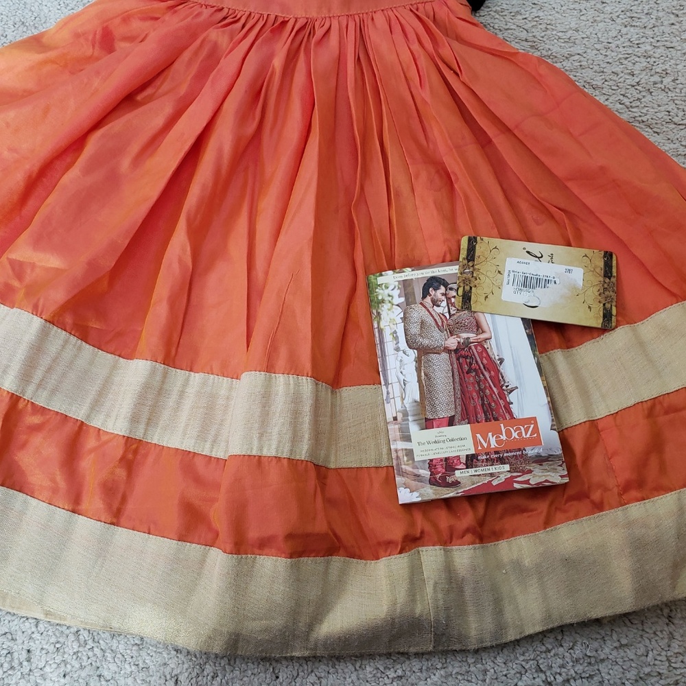 Mebaz 1-2 years Designer Indian lehanga - Picture 4 of 8